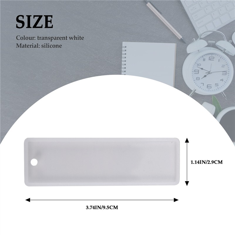 Silicone Epoxy Resin Molds Set - Nowy zestaw 6 szt. prostokątnych silikonowych