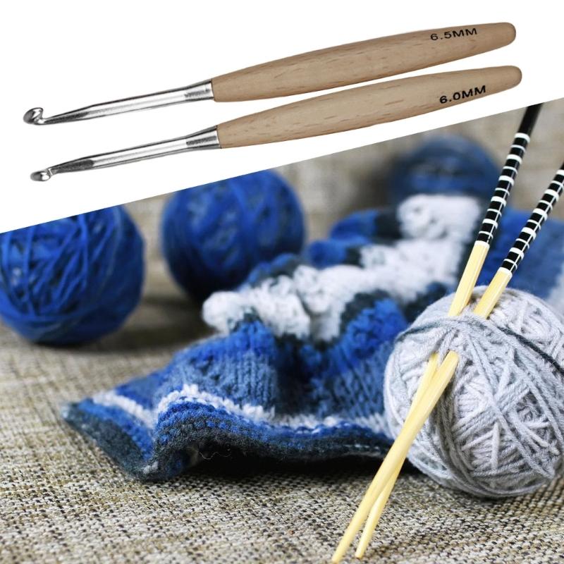 8 sztuk ergonomiczny szydełko  – Wooden Crochet Hooks Ergonomic Handle recenzja i cena