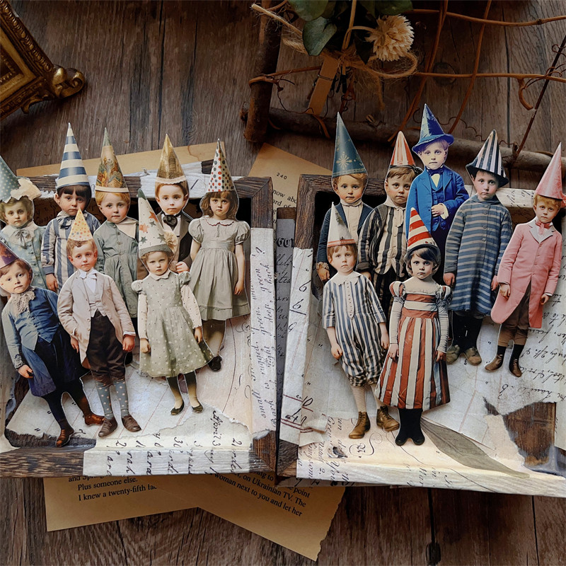15 szt. Vintage Klaun Party Dz – Vintage Junk Journal Scrapbooking Paper recenzja i cena