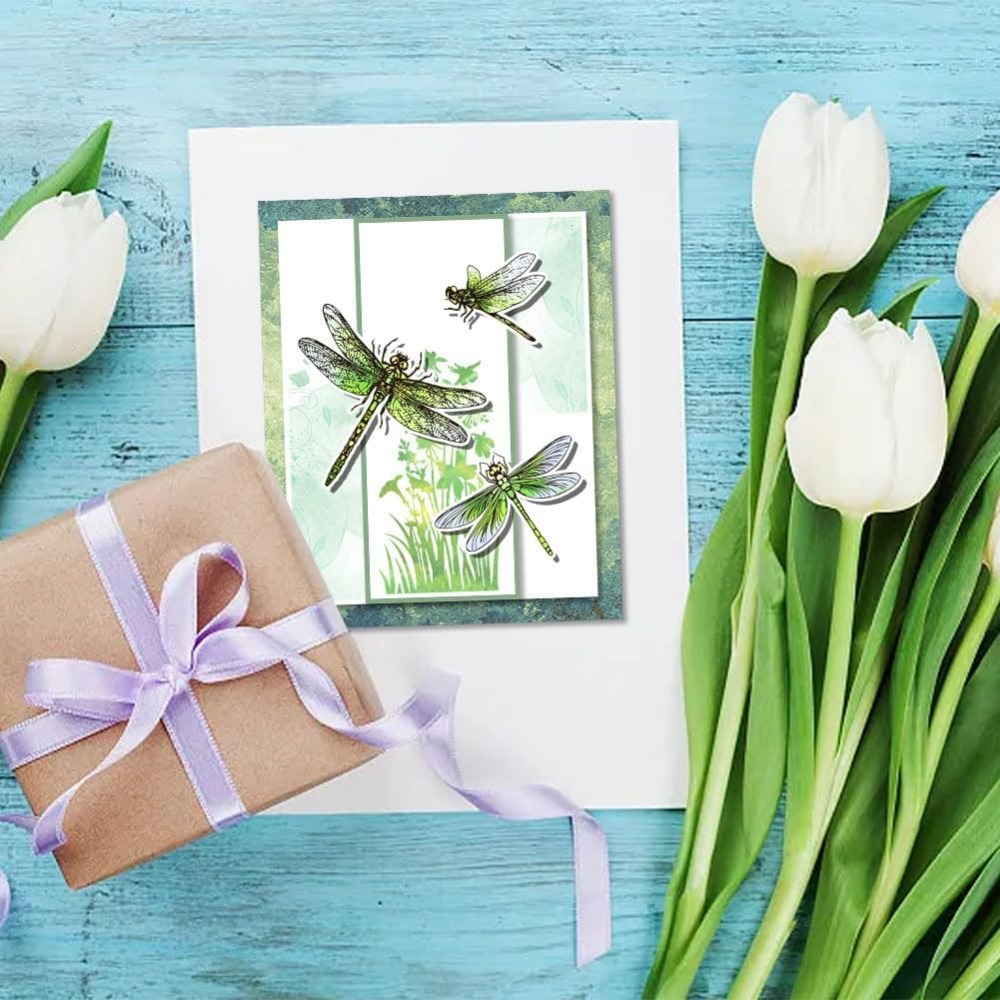 Przezroczyste znaczki ważki do – Clear Silicone Stamps For Card Making recenzja i cena