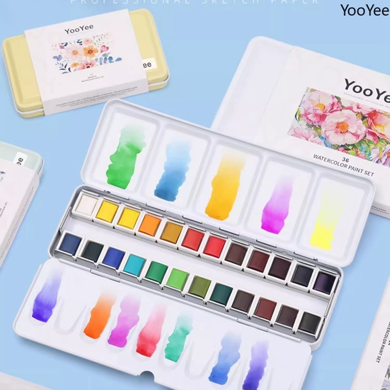 Zestaw farb akwarelowych YooYe – Watercolor Paint Set Solid Pigment recenzja i cena