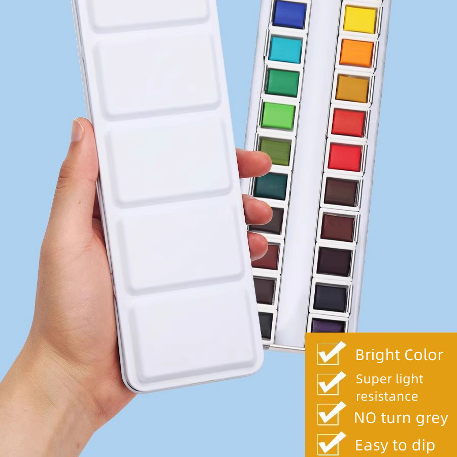 Zestaw farb akwarelowych YooYe – Watercolor Paint Set Solid Pigment recenzja i cena